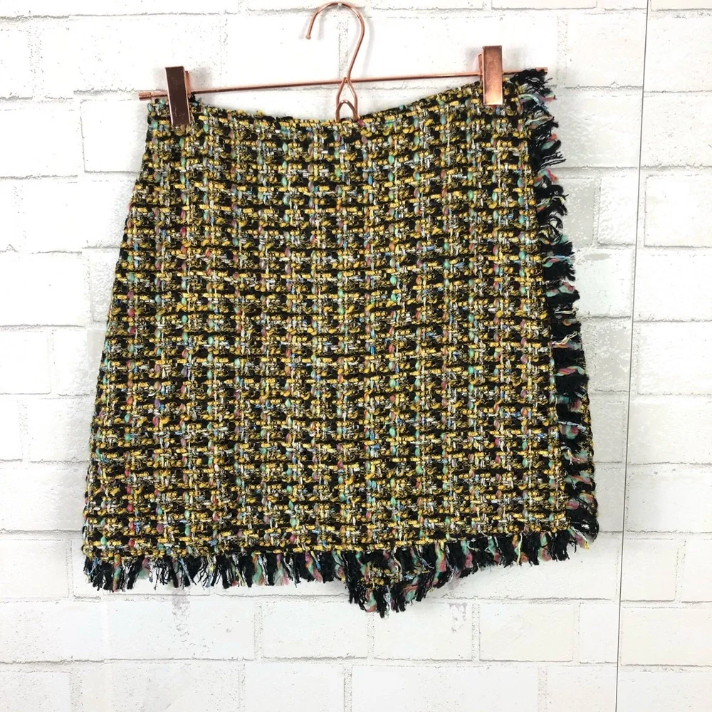 NEW NBD X REVOLVE Orion Tweed Wrap Skirt - Picture 2 of 9